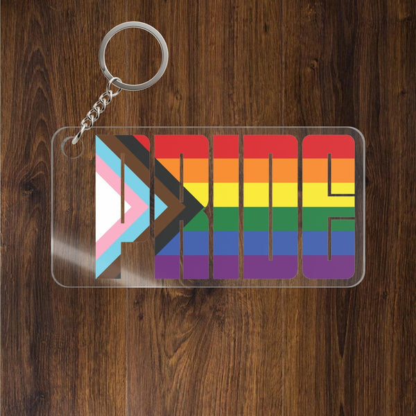 Rainbow Progress Pride Keychains