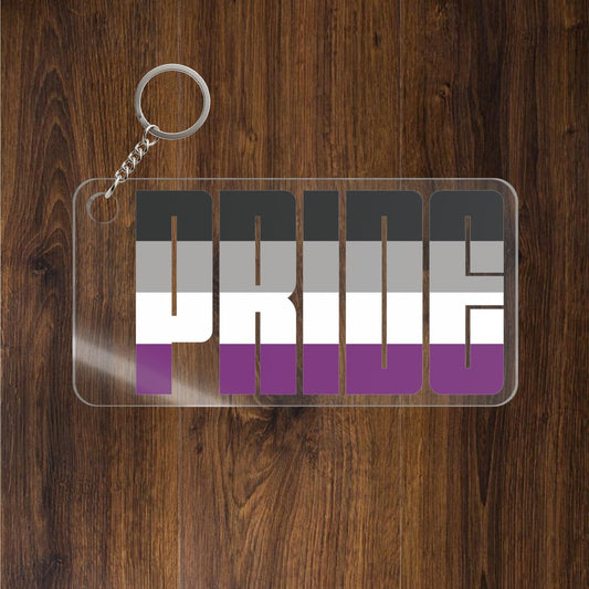 Asexual Pride Keychains