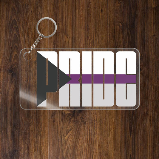 Demisexual Pride Keychains