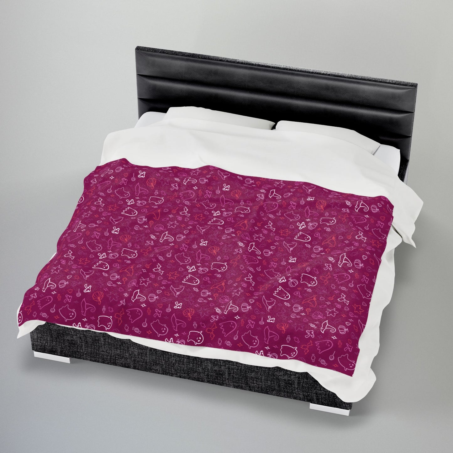 Lesbian Pink Pride Halloween Velveteen Plush Blanket