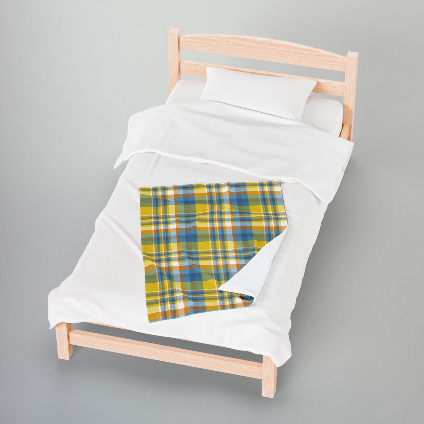 Aroace Pride Plaid Velveteen Plush Blanket