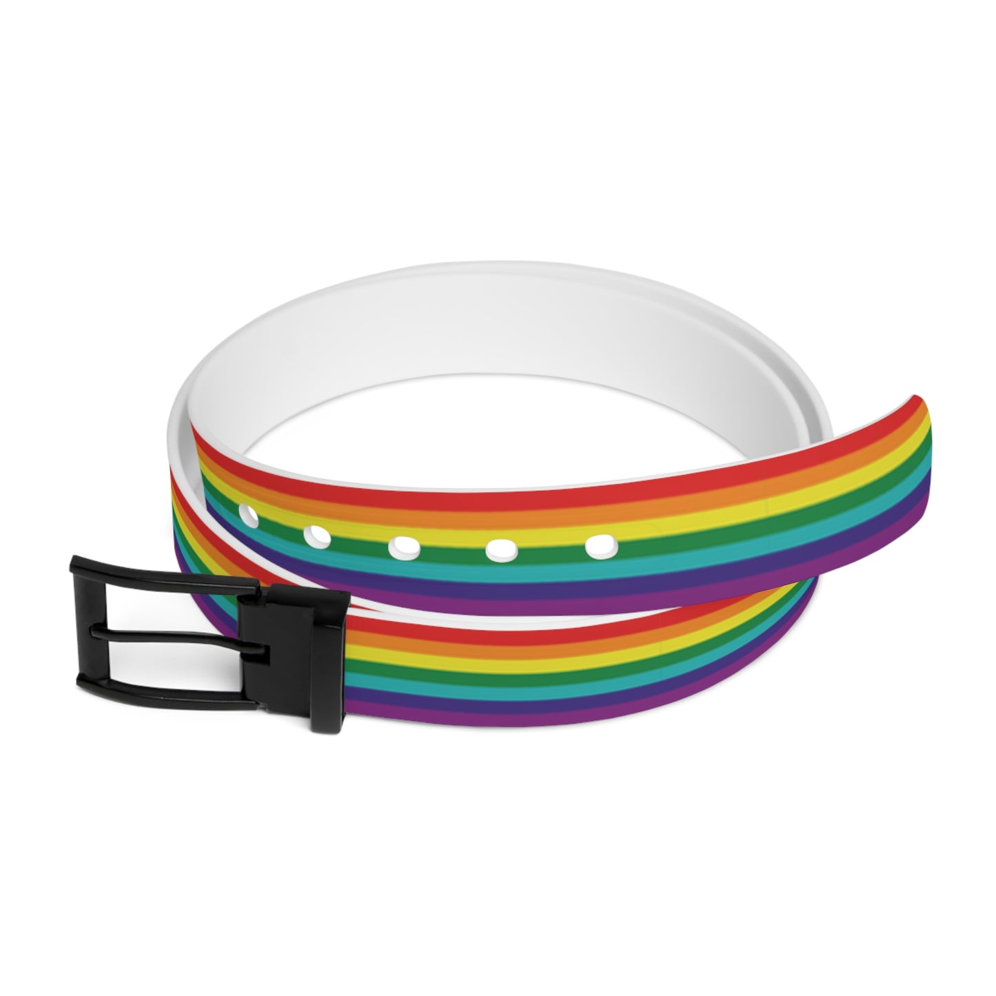 Rainbow Pride 7-Stripe Flag Belt