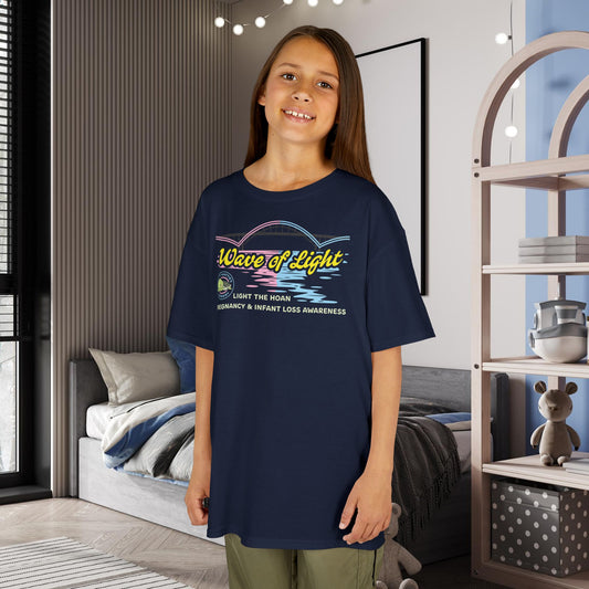 Navy Mattie’s Memory Wave of Light, Light the Hoan Bridge Kid’s Tee, Milwaukee Wisconsin Infant & Pregnancy Loss Charity