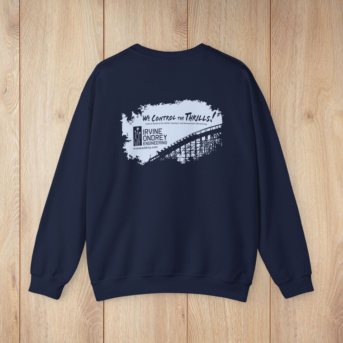OG Woodie Sweatshirt (BACK graphic) • Irvine Ondrey Engineering