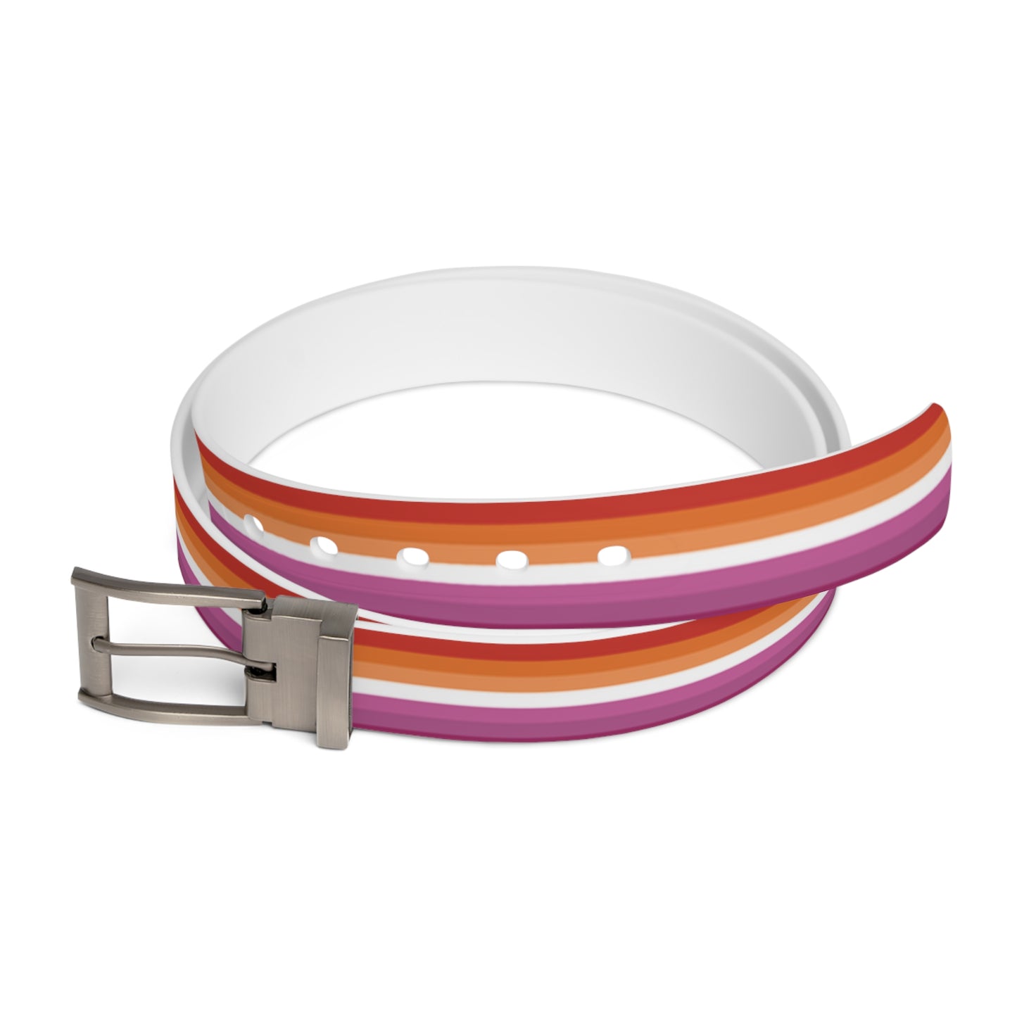 Lesbian Pride 7-Stripe Sunset Flag Belt