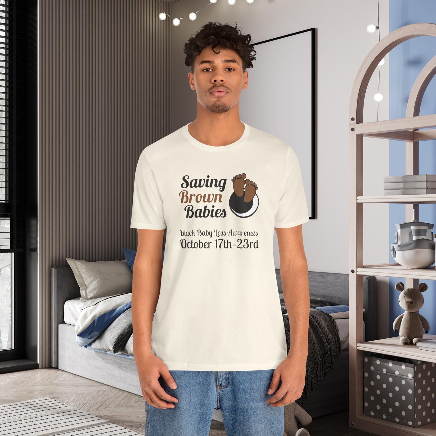 Quietly United in Loss Together Non-Profit, Saving Brown Babies Charity Tee, Pregnancy & Infant Loss Awareness