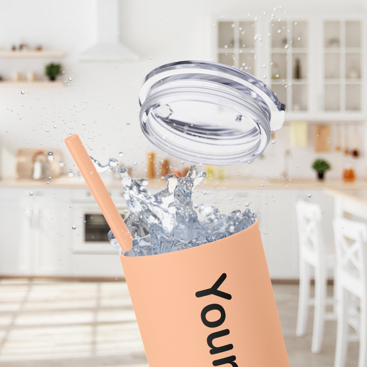 Custom 20oz Skinny Tumbler with Straw