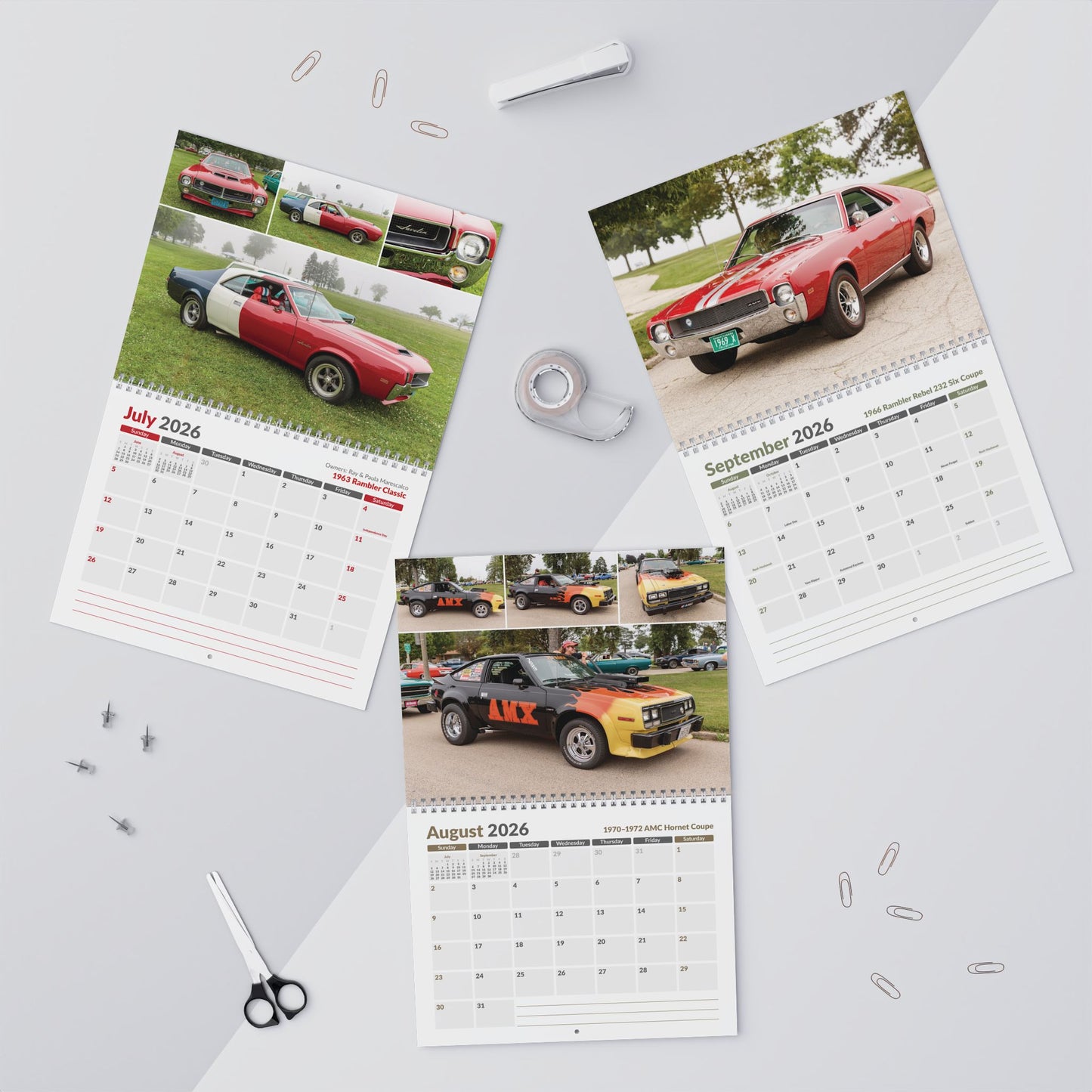 2026- AMC Javelin / AMX Wall Calendar • AMC Homecoming 2025