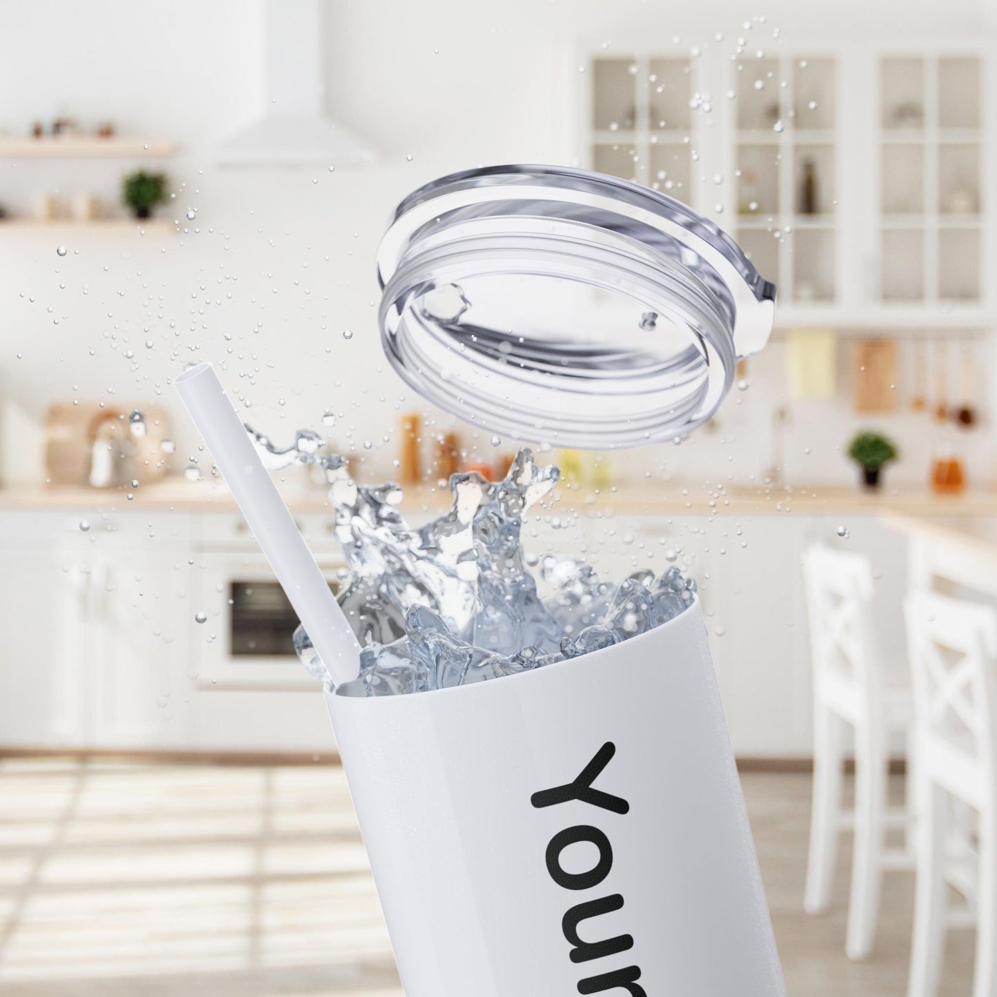 Custom 20oz Skinny Tumbler with Straw