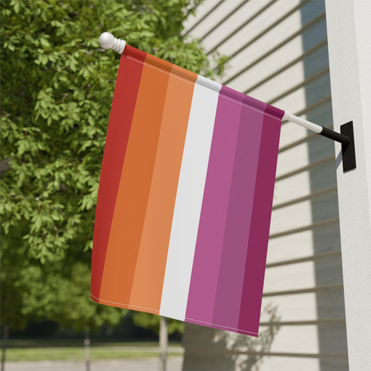 24.5'' × 32'' Lesbian Pride 7-Stripe Sunset Garden Banner