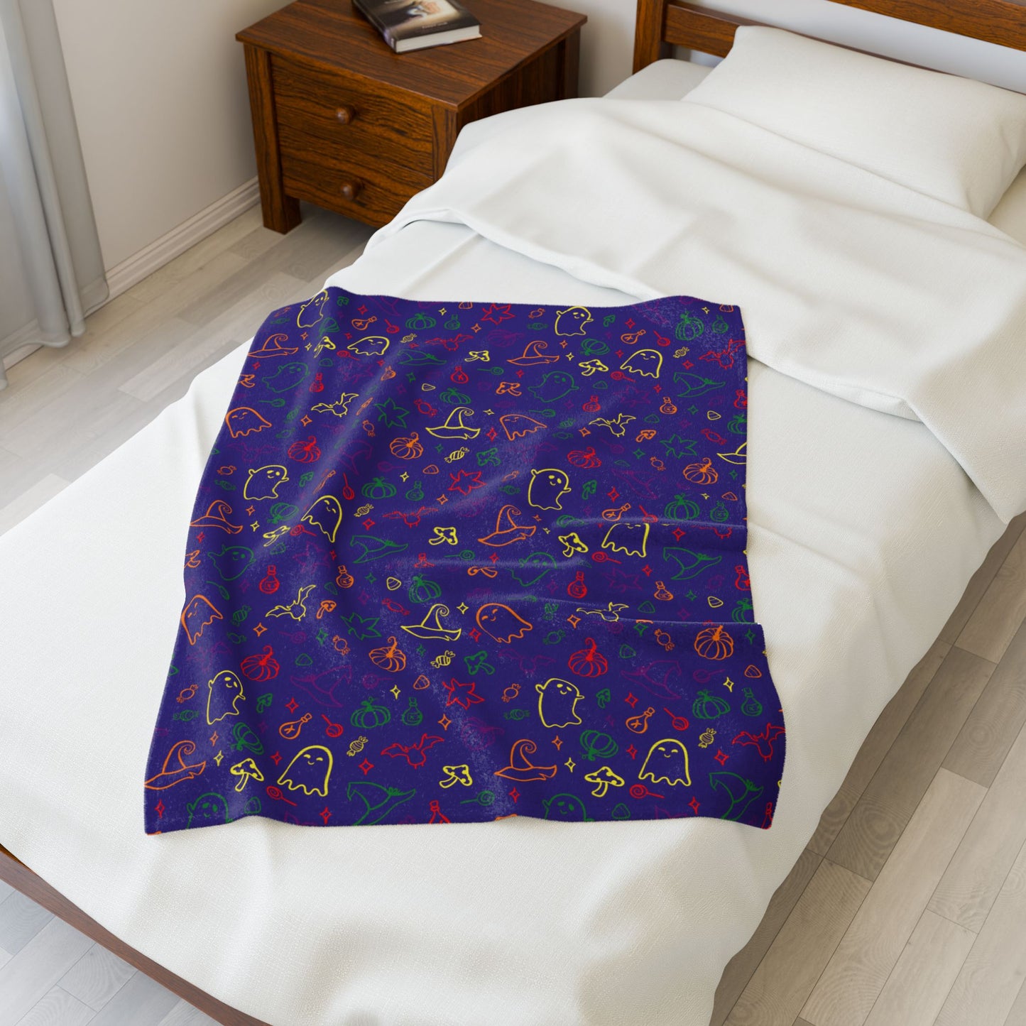 Rainbow Pride Halloween Velveteen Plush Blanket