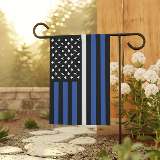 USA Thin White Line American Flag Garden Flag Banner