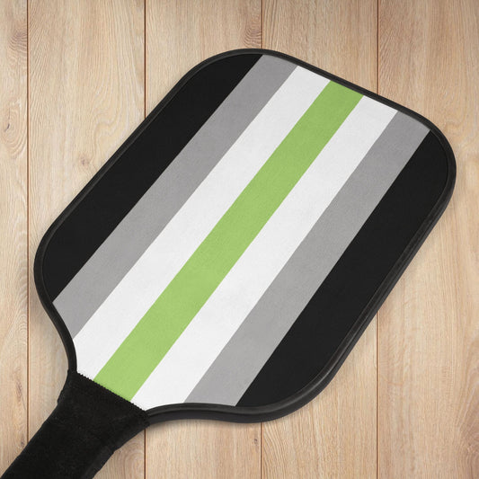 Agender Pride Flag Pickleball Kit