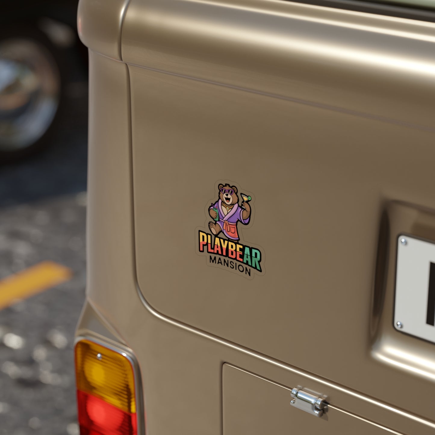 Playbear Mansion Die-Cut Outdoor Sticker