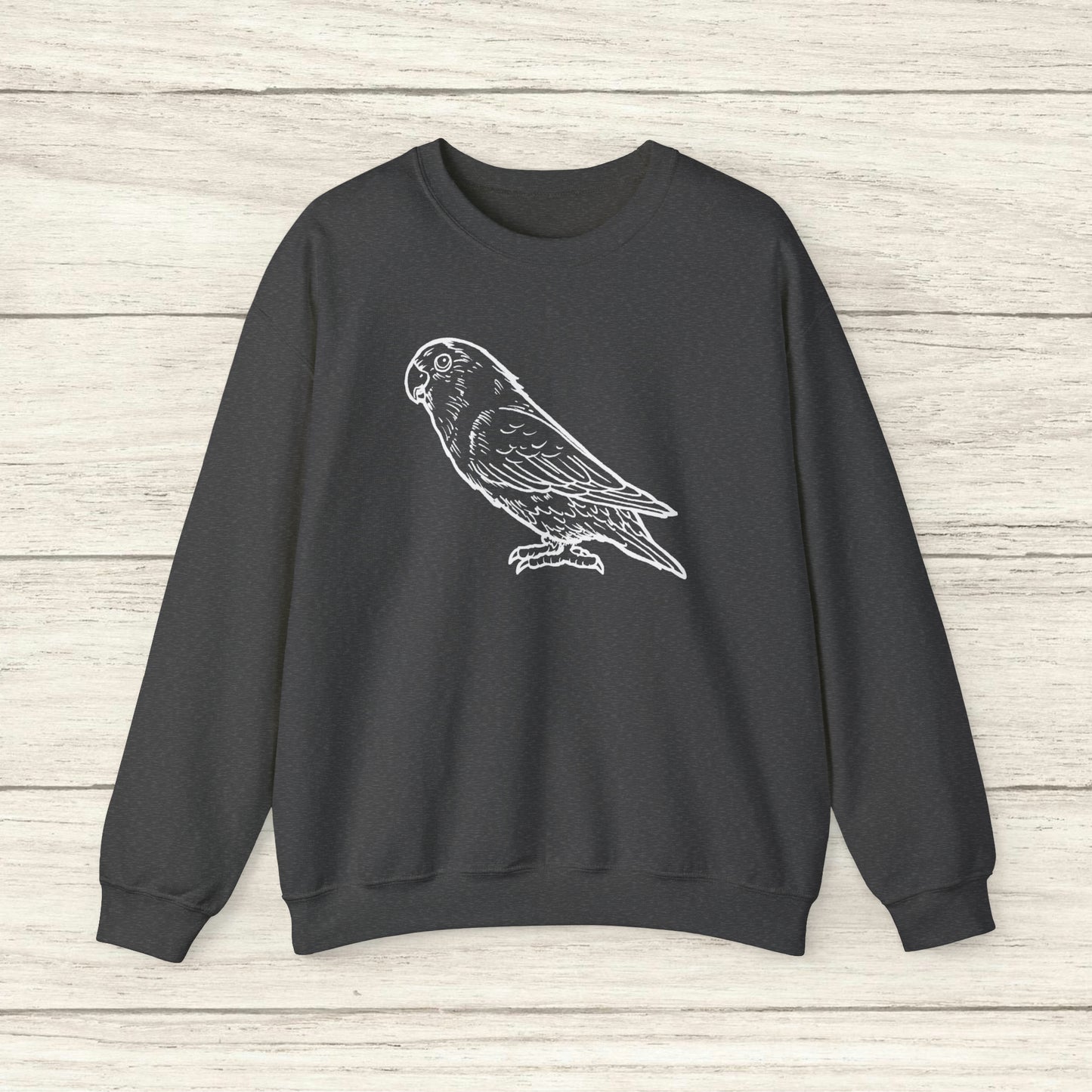 Holly Girl, Lovebird Line Art Crew Neck Sweatshirt