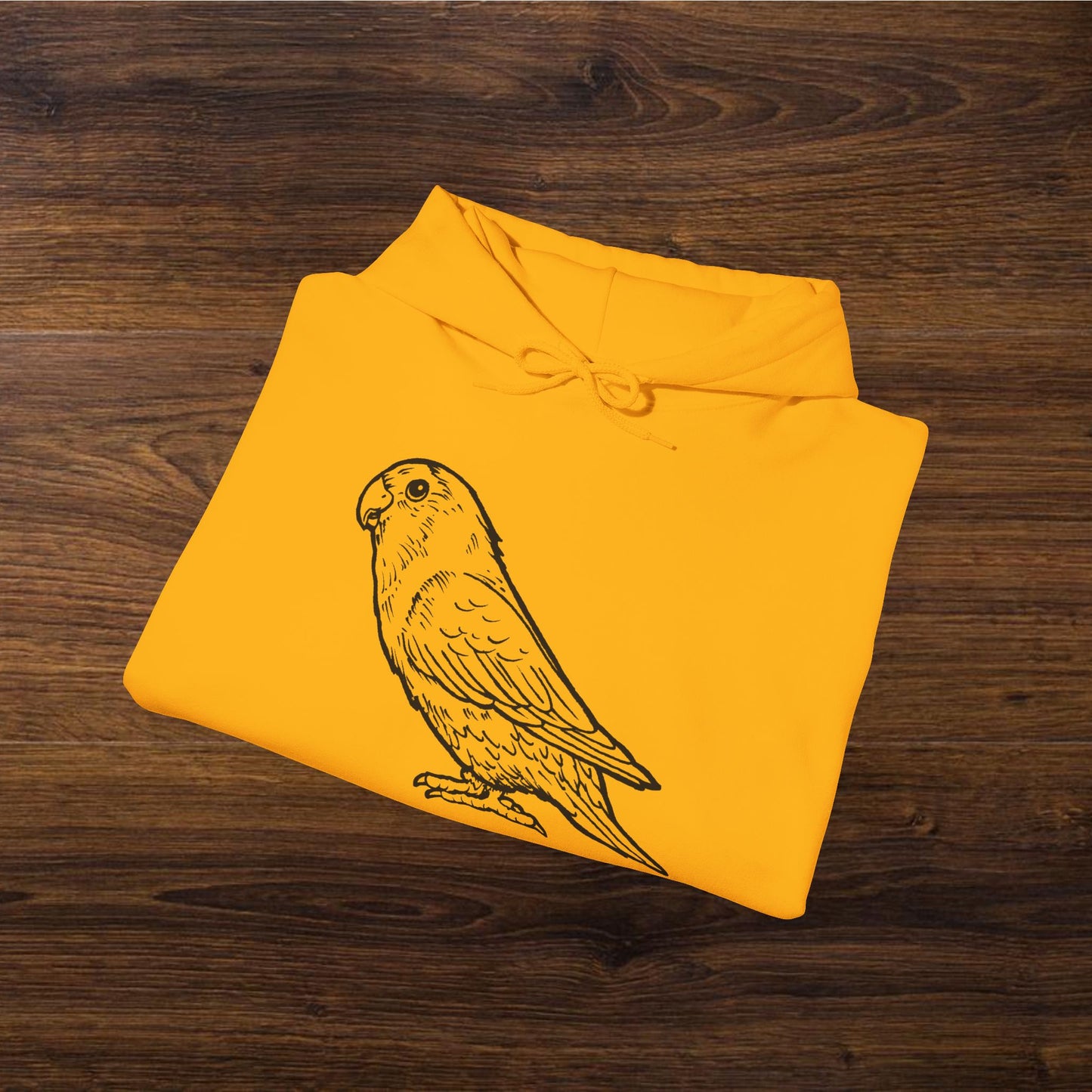 Holly Girl, Lovebird Line Art Hoodie