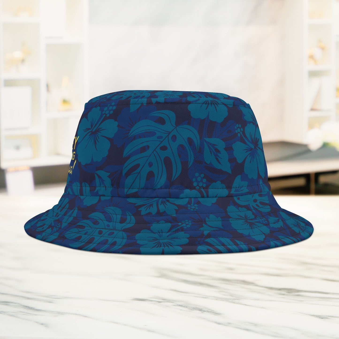Blue Tropical Bucket Hat • Irvine Ondrey Engineering
