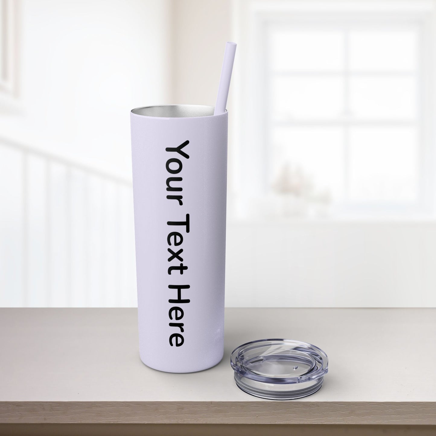 Custom 20oz Skinny Tumbler with Straw