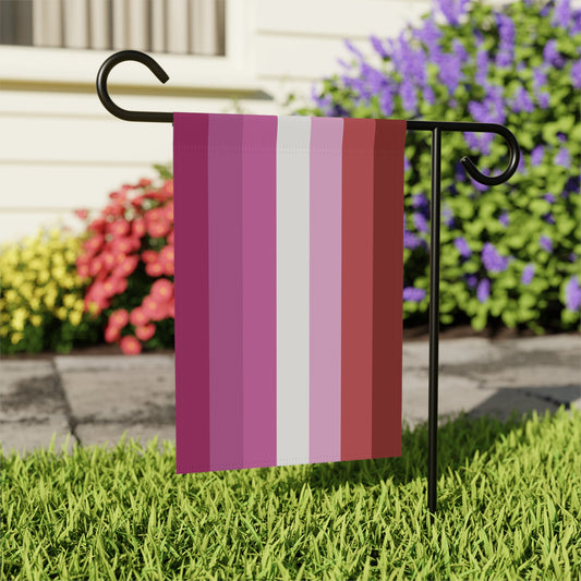 12'' × 18'' Lesbian Pride Pink 7-Stripe Garden Banner