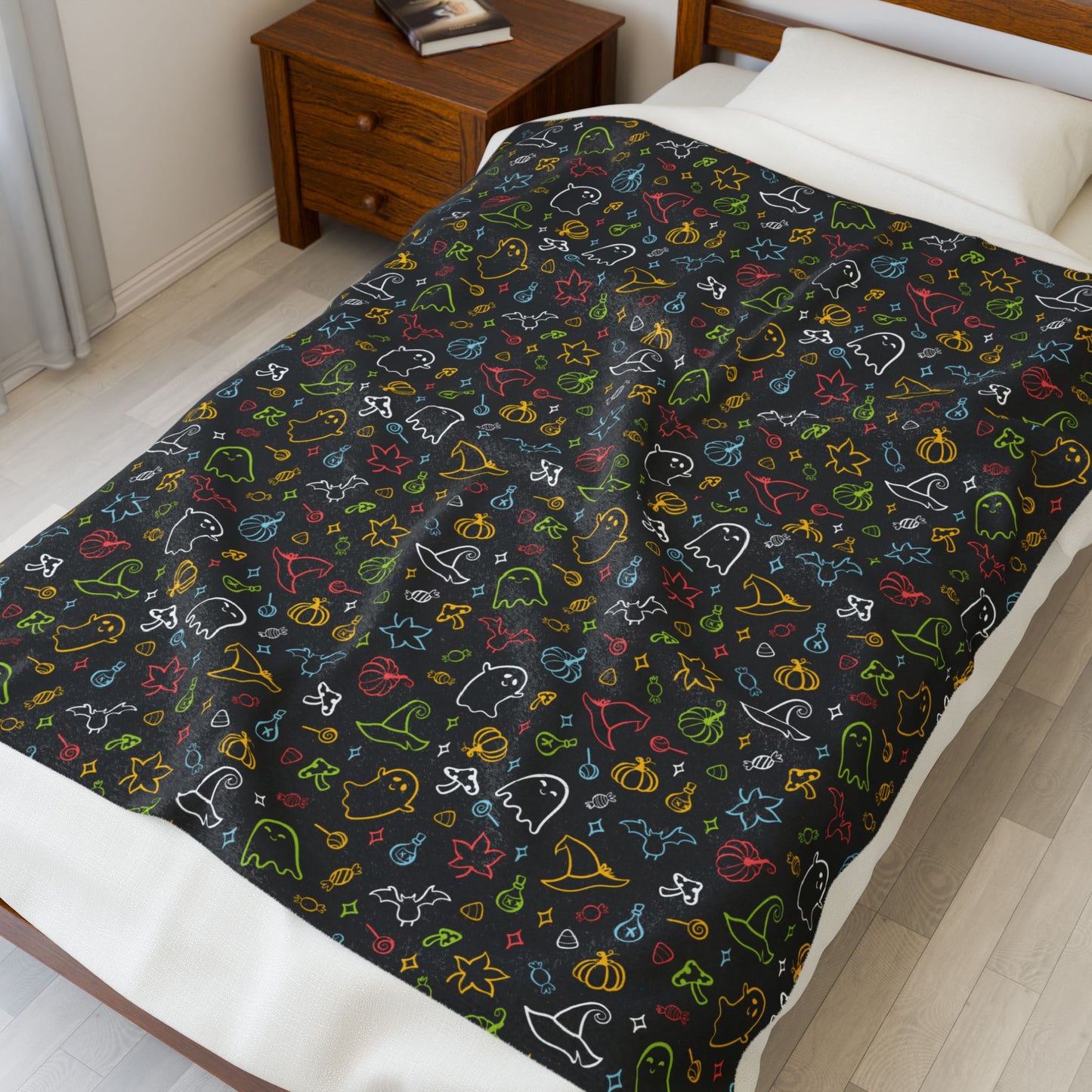 Queer Pride Halloween Velveteen Plush Blanket
