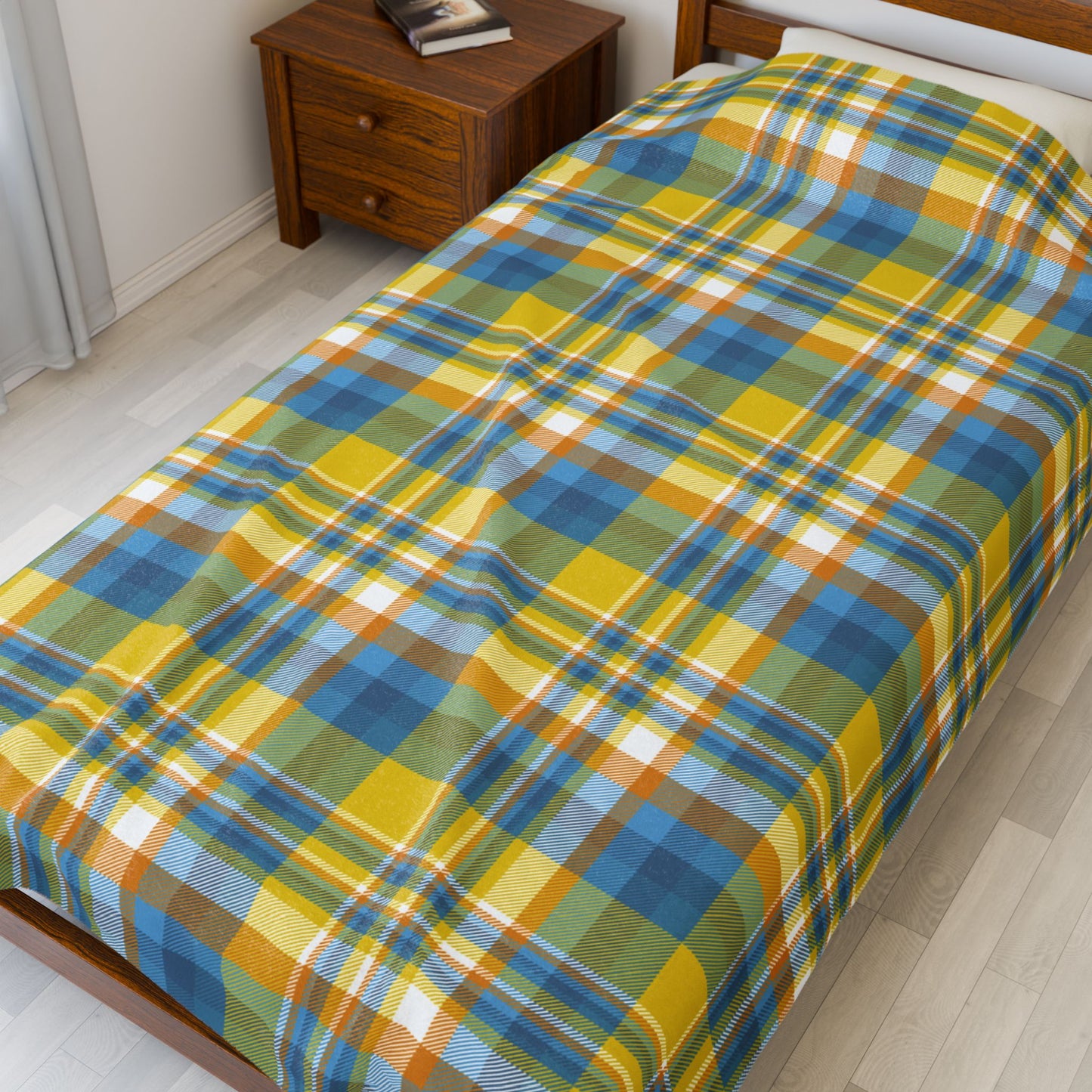 Aroace Pride Plaid Velveteen Plush Blanket