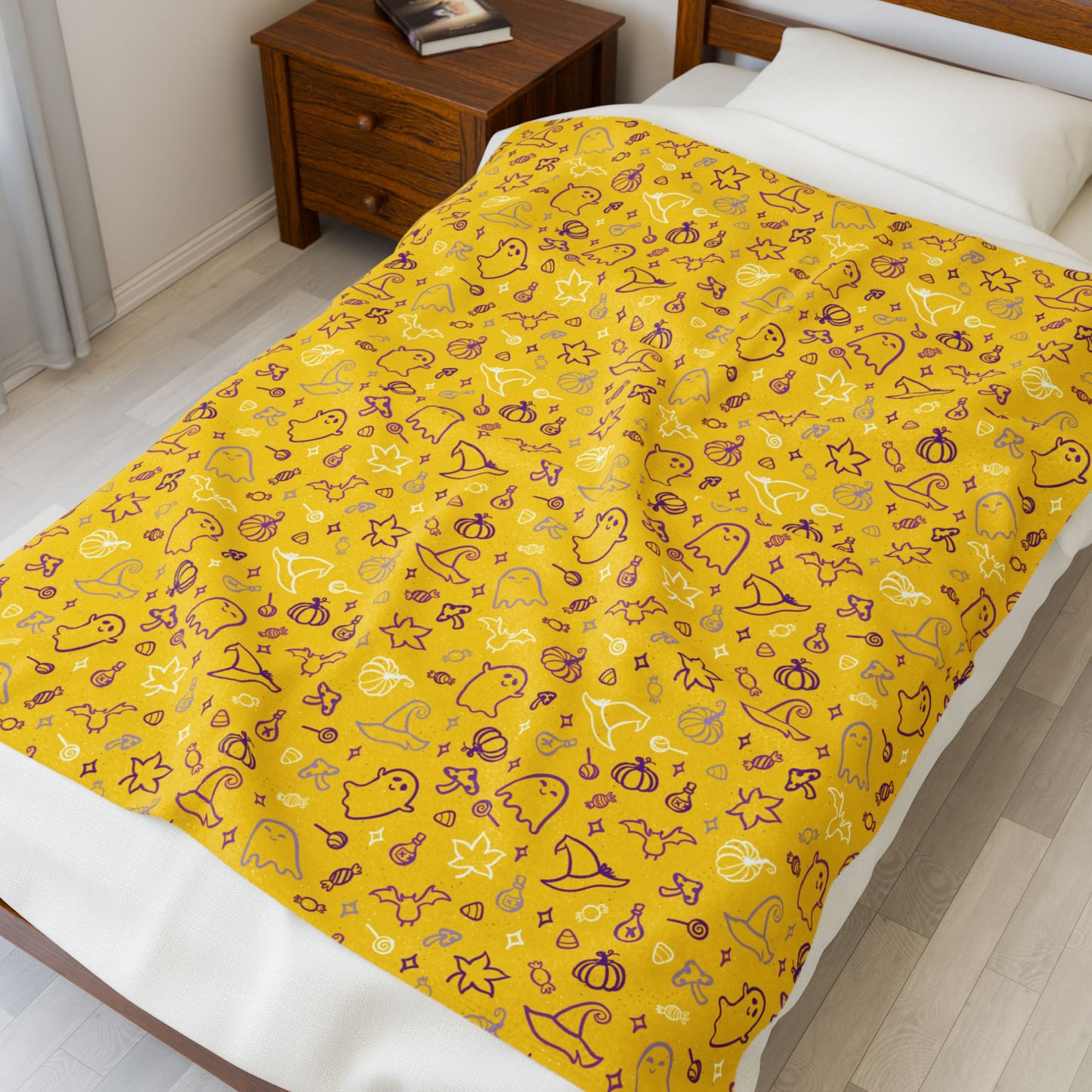 Intersex Pride Halloween Yellow Velveteen Plush Blanket