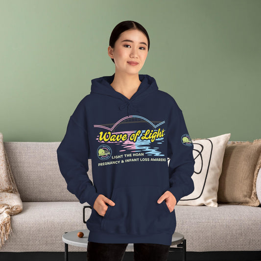 Navy Mattie’s Memory Wave of Light, Light the Hoan Bridge Hoodie, Milwaukee Wisconsin Infant & Pregnancy Loss Charity
