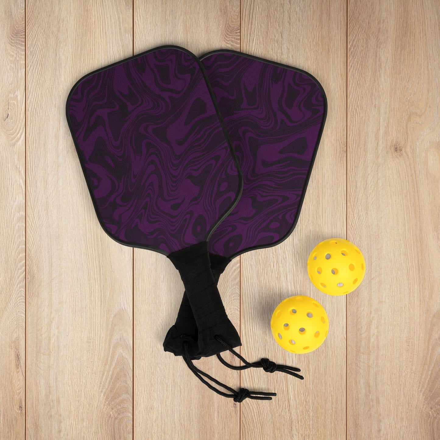 Purple Swirl Pickleball Paddles