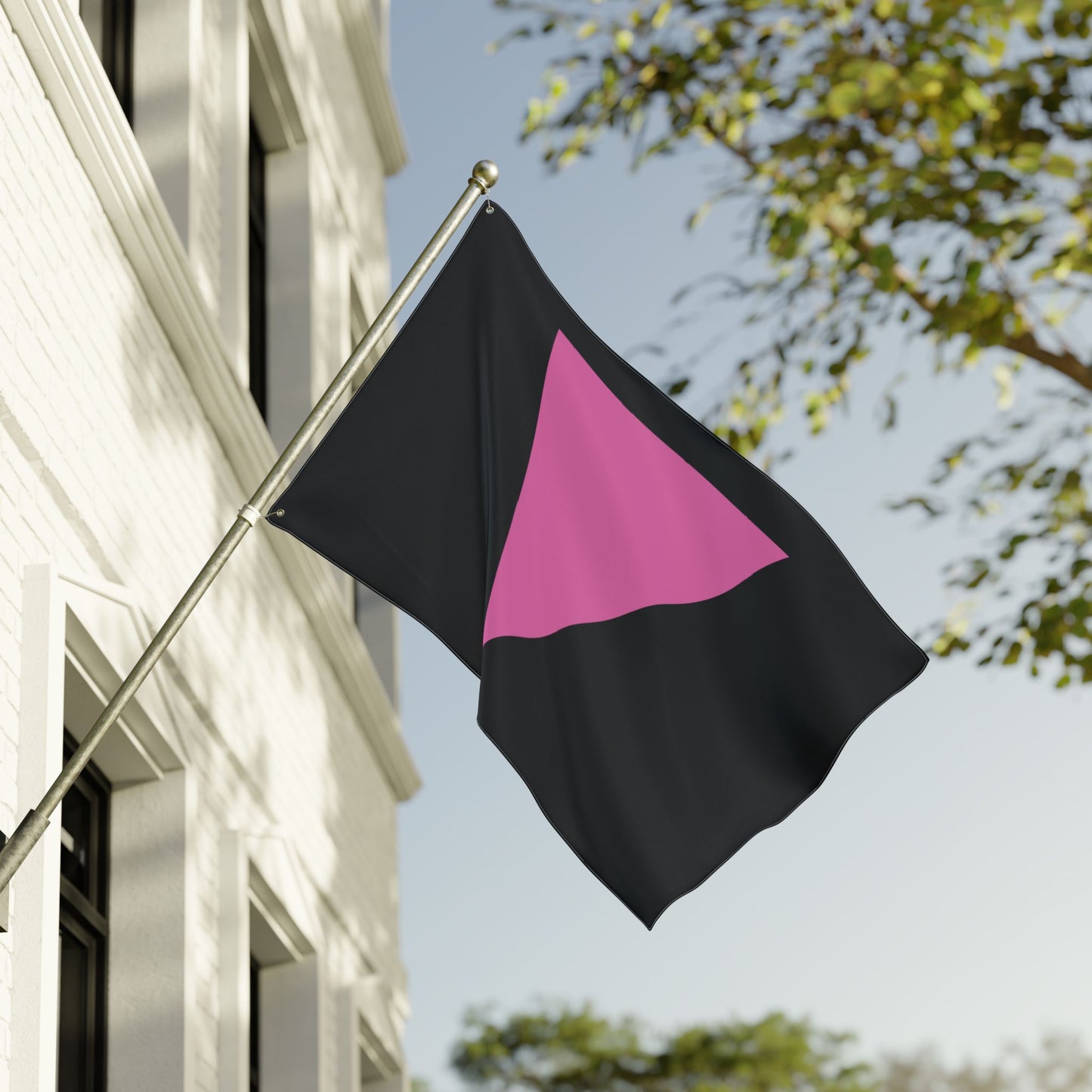 Lesbian Pride Double-Sided Pink Triangle Flag with Grommets