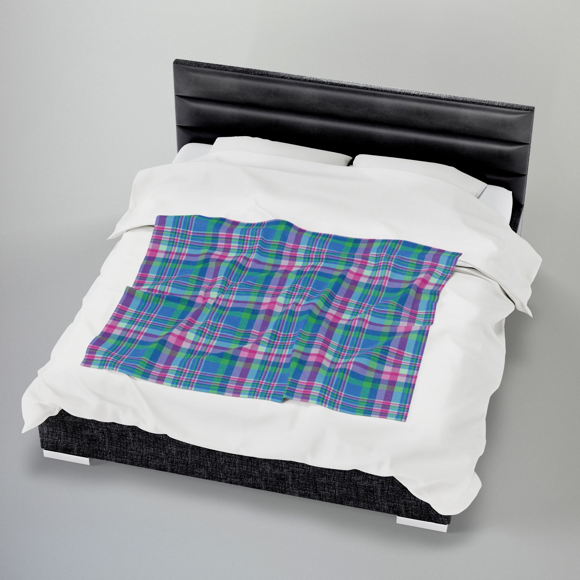 Polysexual Pride Plaid Velveteen Plush Blanket