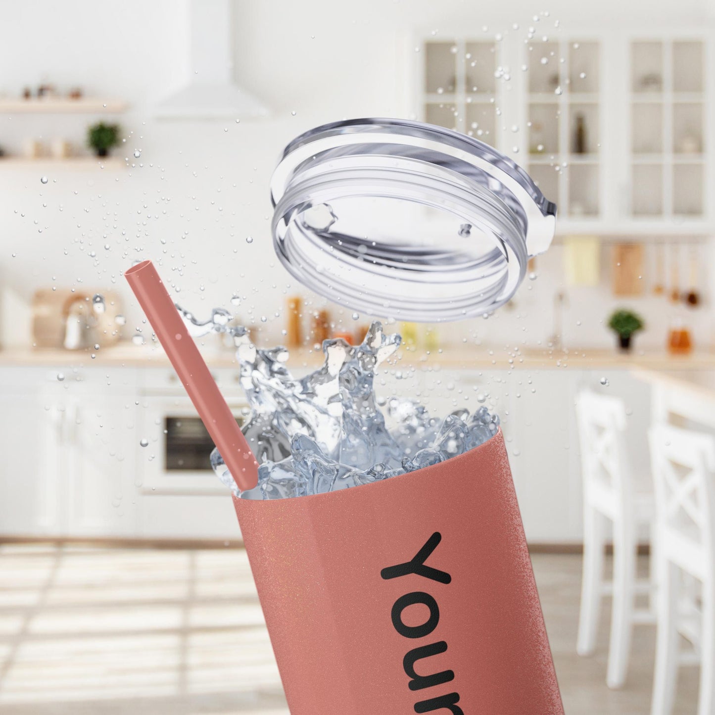 Custom 20oz Skinny Tumbler with Straw