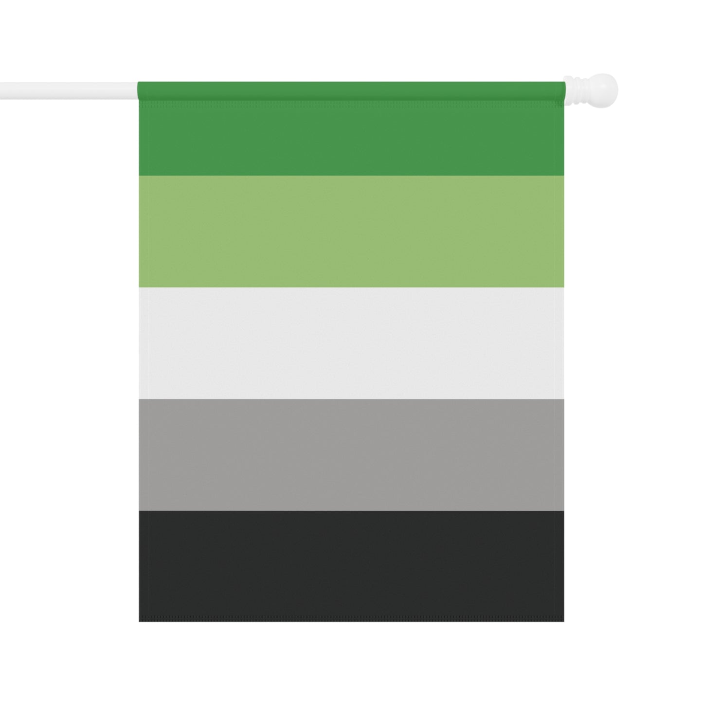 Aromantic Pride Garden Flag Banner