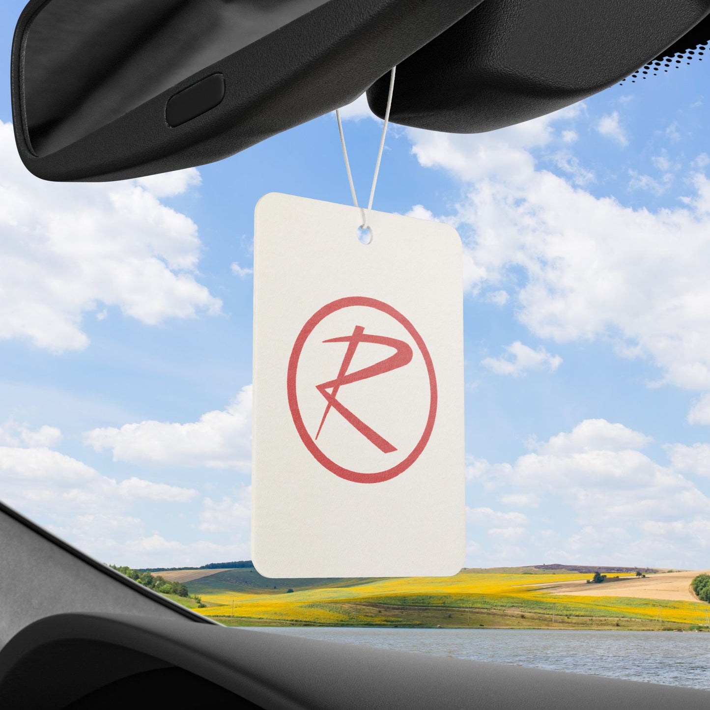Rambler Red Logo White Air Freshener