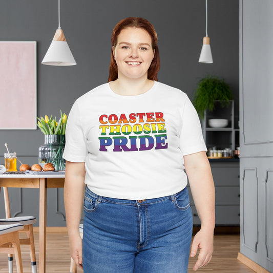 White Coaster Amusement Park Thoosie Pride Tee