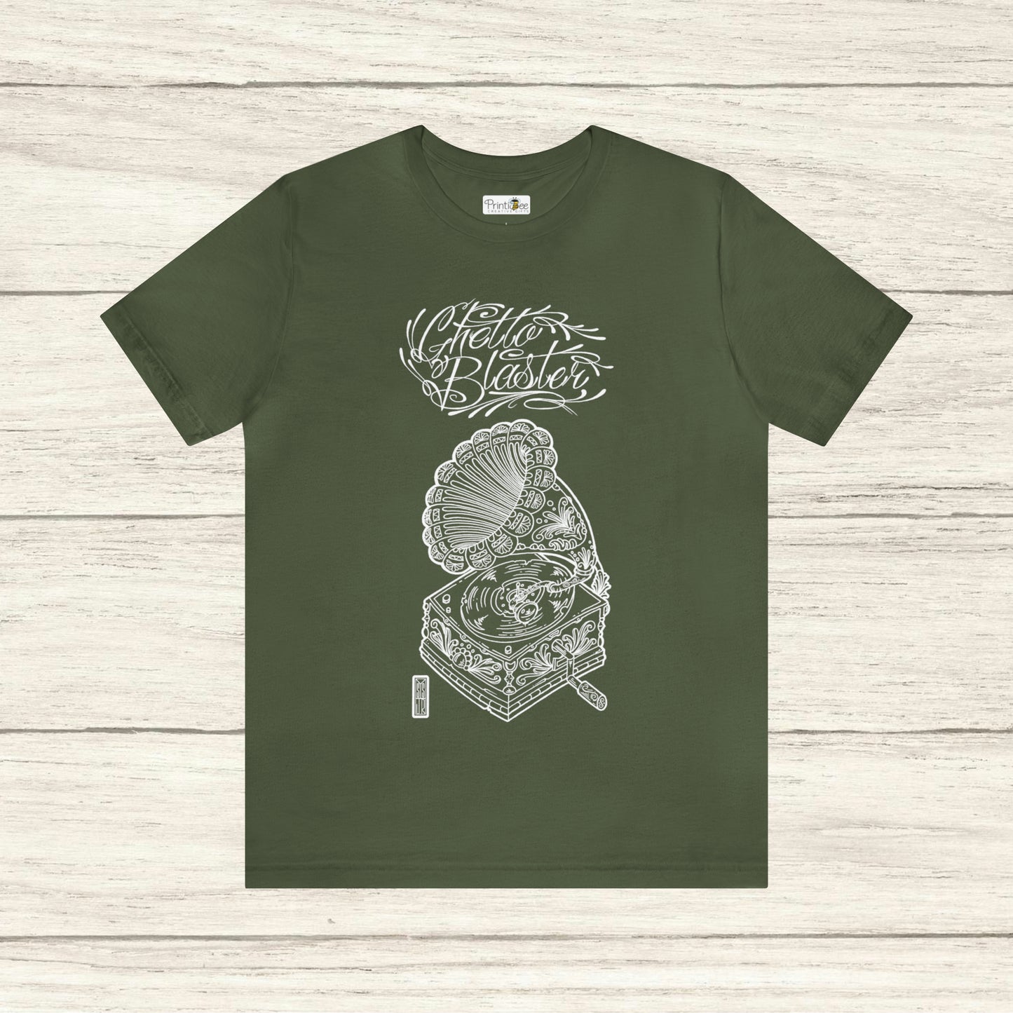 Ghetto Blaster, camiseta de arte lineal