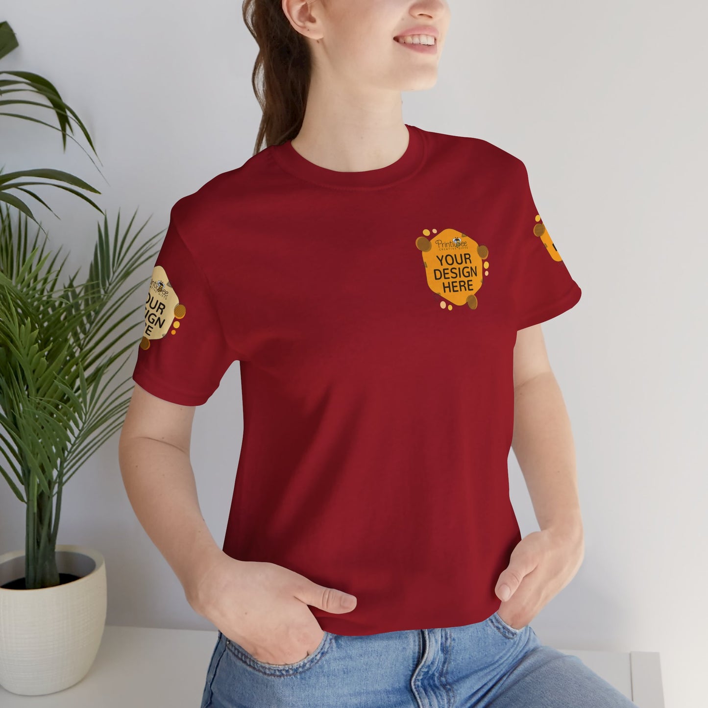 Custom Reds, Browns & Cream Tees for BELLA+CANVAS® 3001
