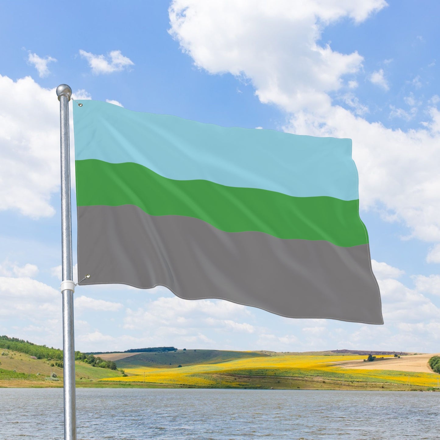Autoromantic Pride Flag with Grommets