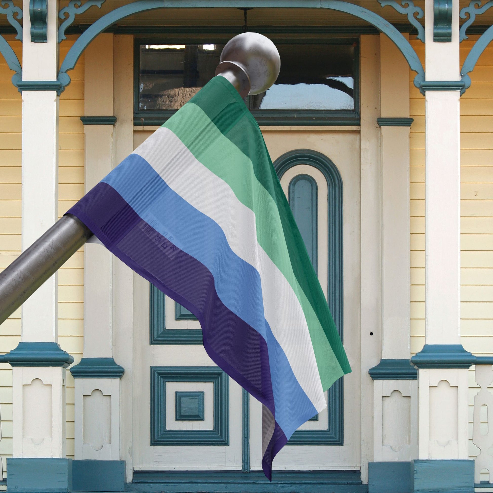 Gay Men Pride 5-Stripe Flag