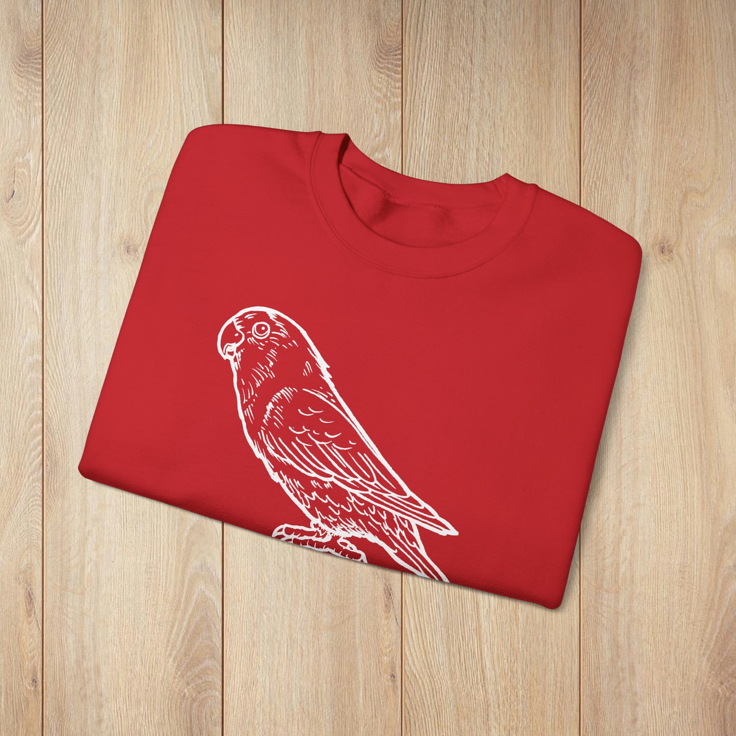 Holly Girl, Lovebird Line Art Crew Neck Sweatshirt