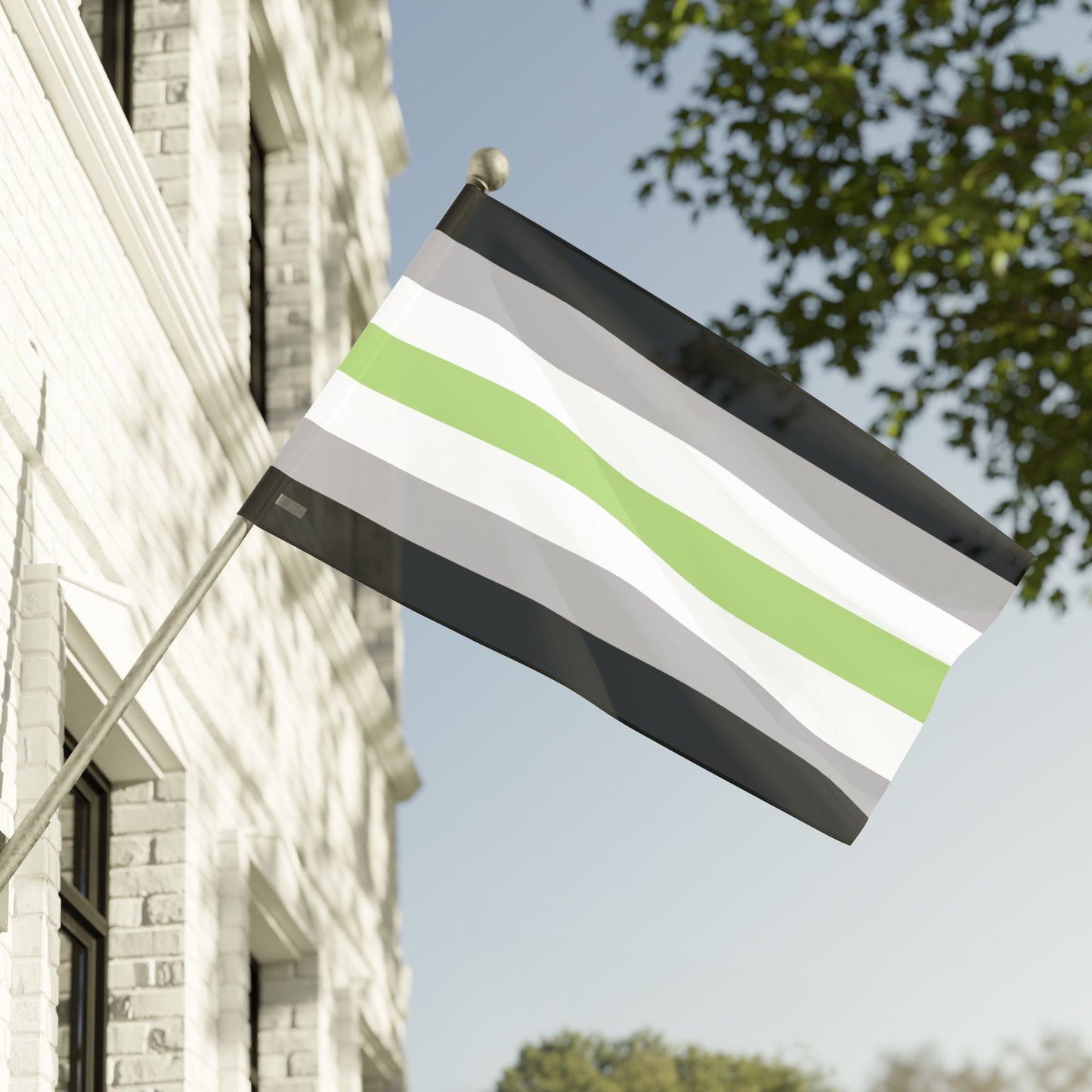 Agender Pride Flag (Single Sided Print), LGBTQIA+ Genderless Pride Flags, Gender Neutral Flag