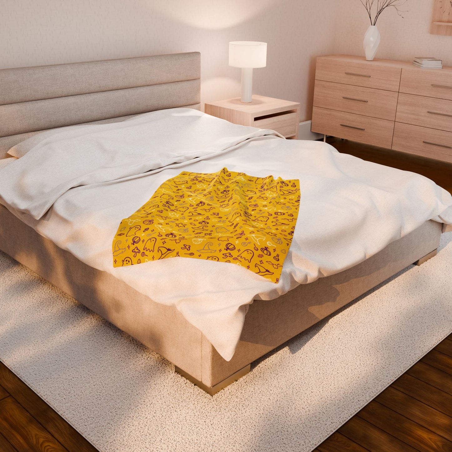 Intersex Pride Halloween Yellow Velveteen Plush Blanket