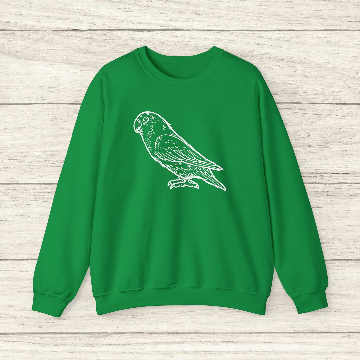 Holly Girl, Lovebird Line Art Crew Neck Sweatshirt