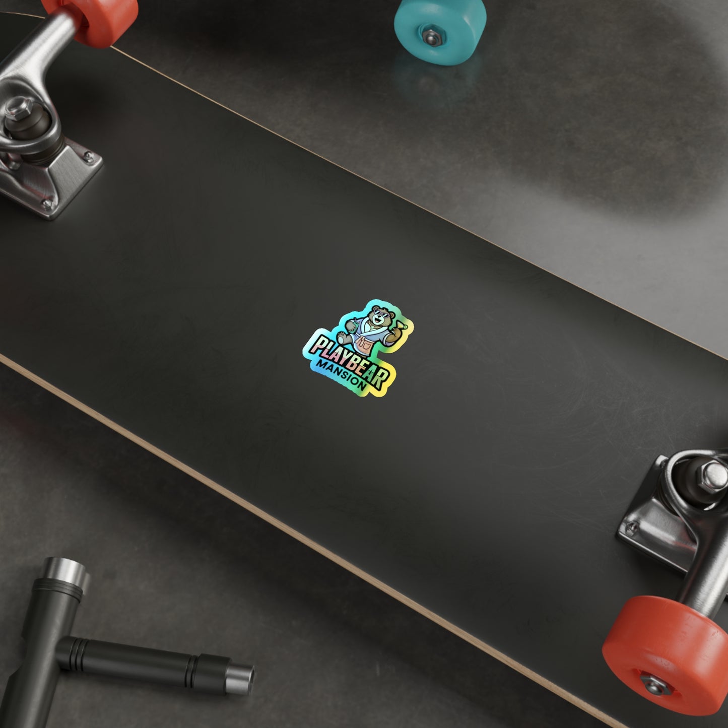 Holographic Playbear Mansion Stickers