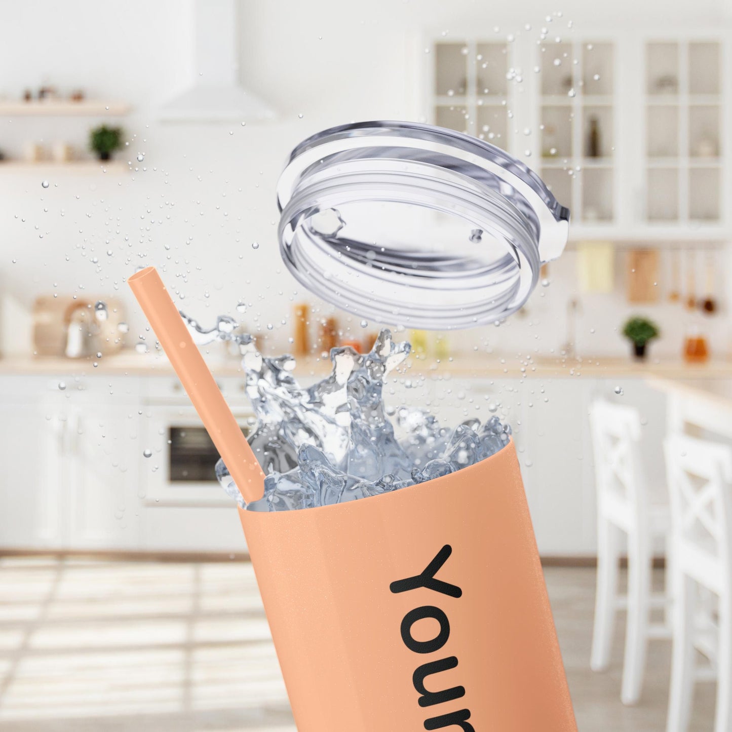 Custom 20oz Skinny Tumbler with Straw