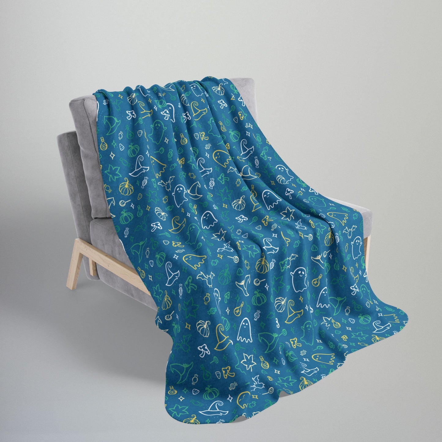 Non-Binary Boy Pride Halloween Fleece Sherpa Blanket