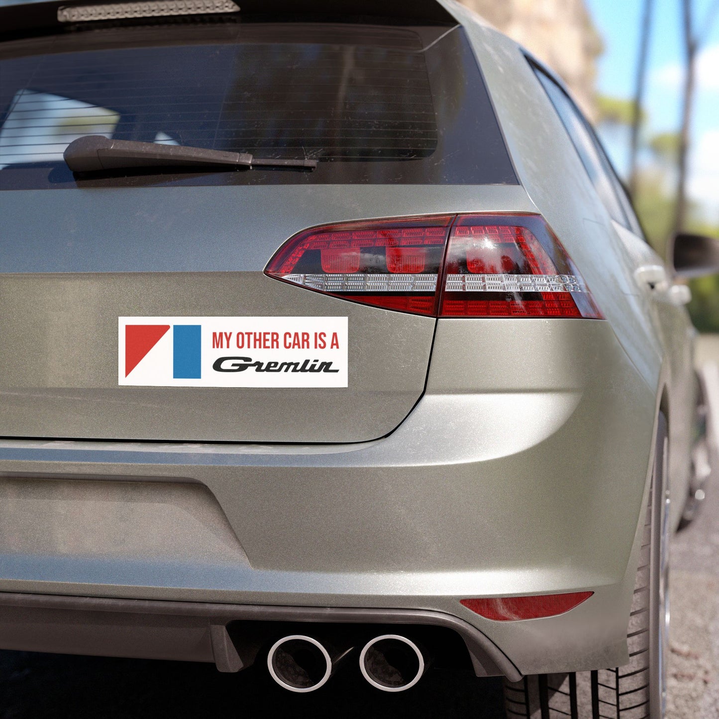 My Other Car is a Gremlin, AMC Black Logos Custom Car Magnet