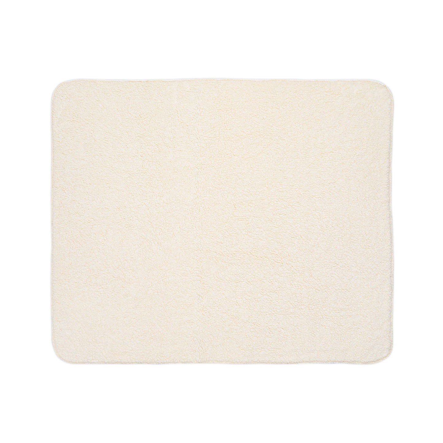 AMC Square Logo Ivory Fleece Sherpa Blanket