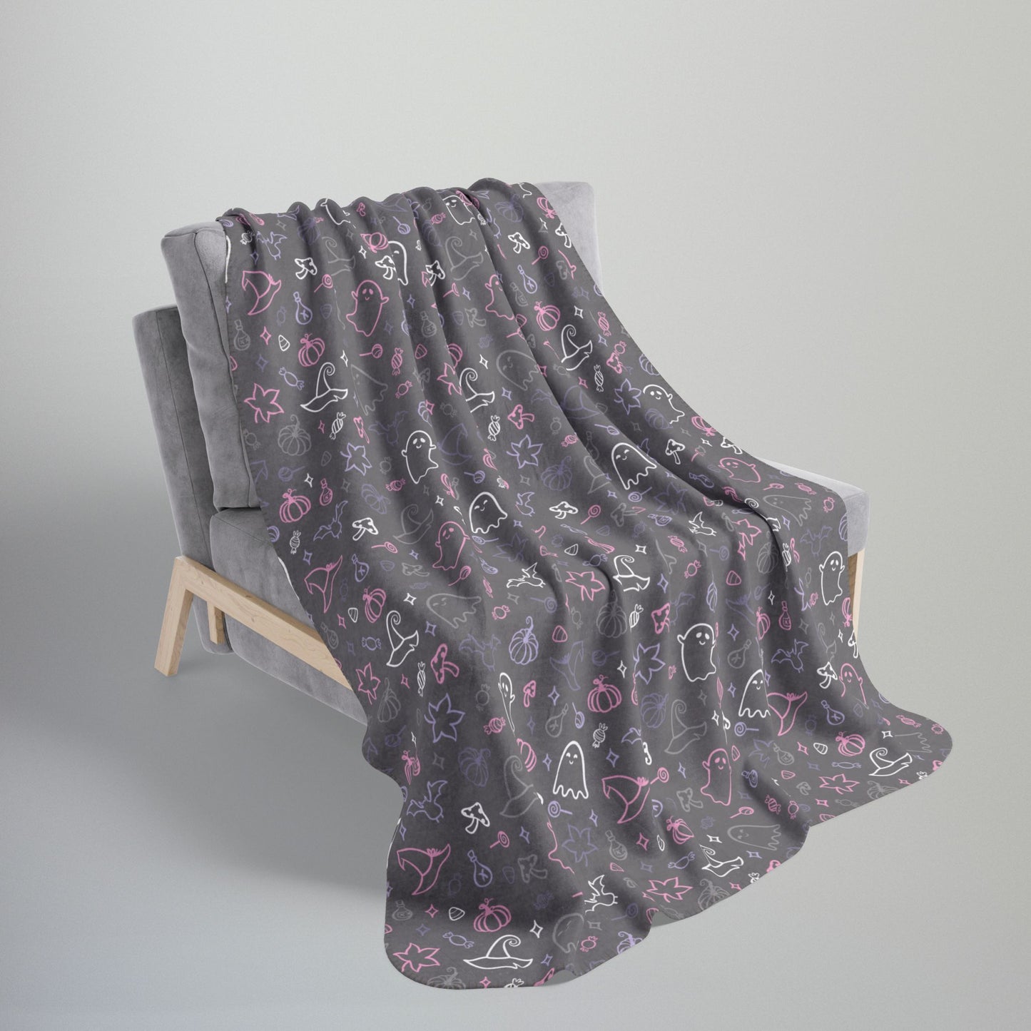 Cupiosexual Pride Halloween Fleece Sherpa Blanket