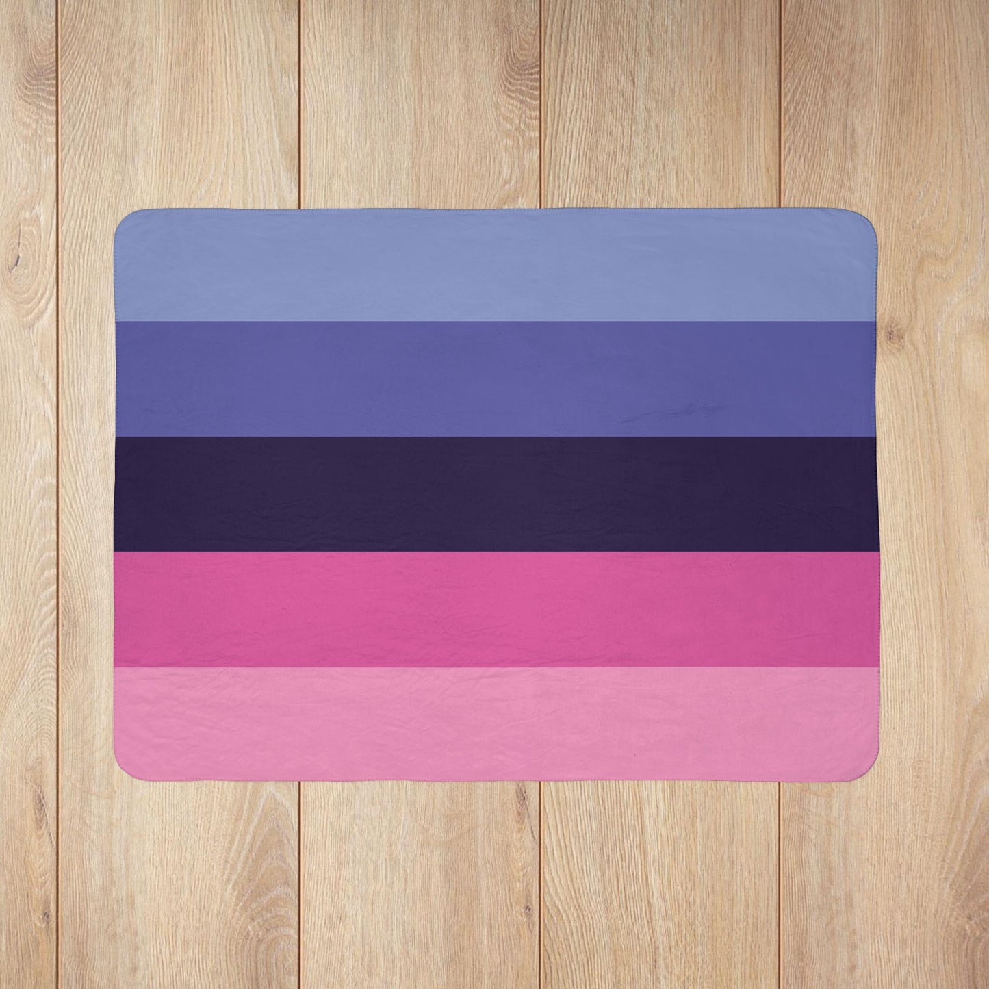 Fleece Sherpa Omnisexual Pride Flag Blanket