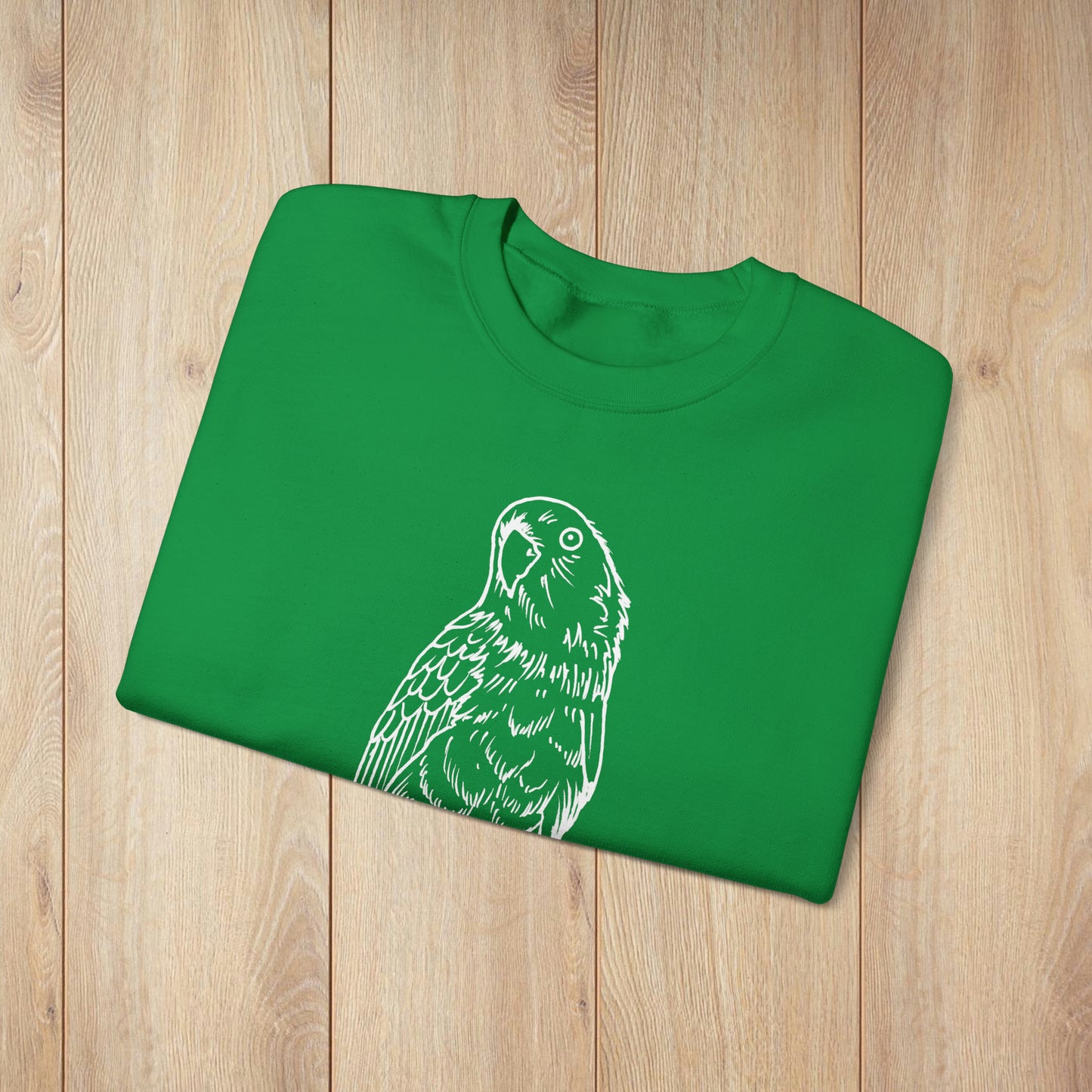 Lovebird Cutie Pie, Line Art Crew Neck Sweatshirt